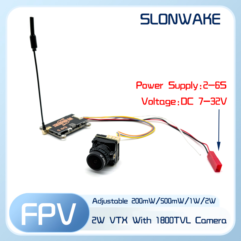 SLONWAKE 5.8G 56CH 2W 송신기 VTX( - Fpv Drone Camera 리뷰 및 가격