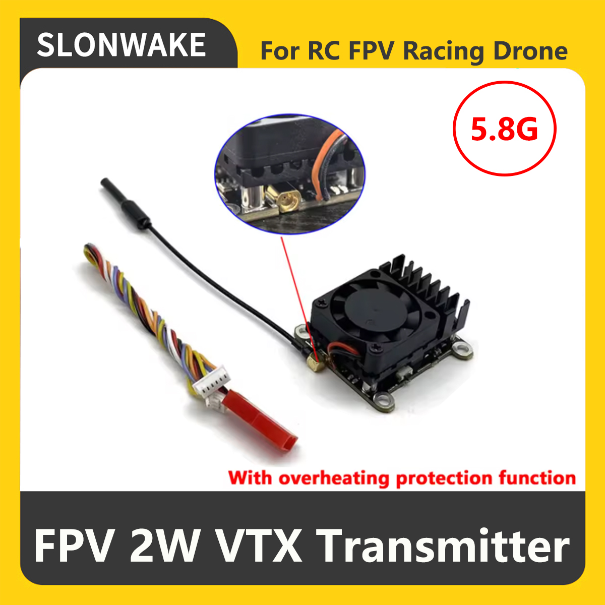 SLONWAKE 5.8G 2000mW FPV VTX 송 - Fpv Drone Camera 리뷰 및 가격