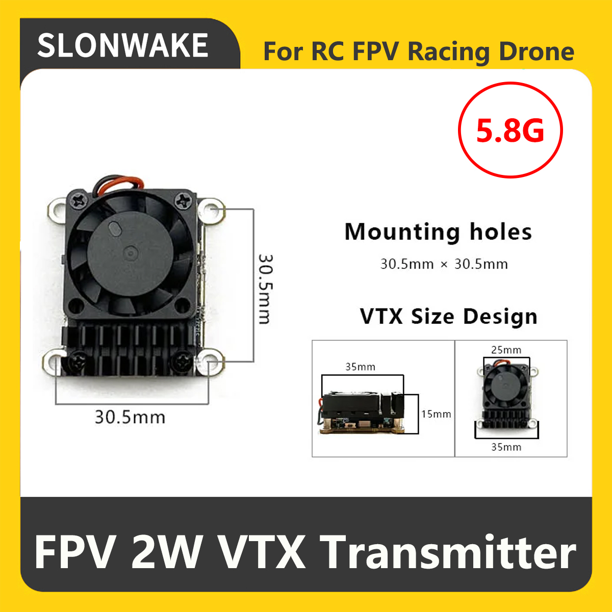 SLONWAKE 5.8G 2000mW FPV VTX 송 - Fpv Drone Camera 리뷰 및 가격